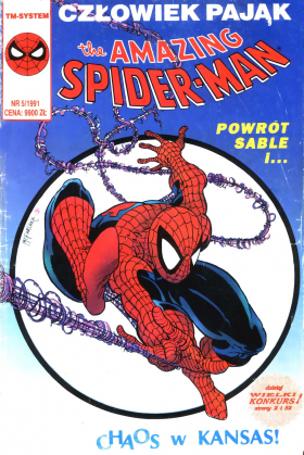Spider-man 05/1991 – Wyzwanie dla Sable/(Środkowo) amerykański got(yk)!